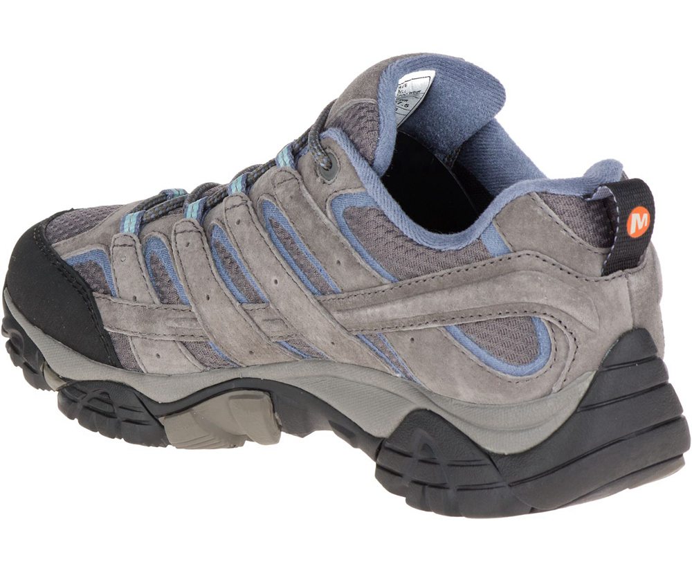 Buty Trekkingowe Merrell Damskie Szare - Moab 2 Waterproof - 410273-NRM